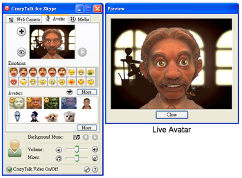 Reallusion CrazyTalk for Skype Media Edition screenshot 2