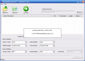 Realmedia Converter screenshot