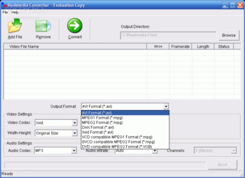 Realmedia Converter screenshot 2