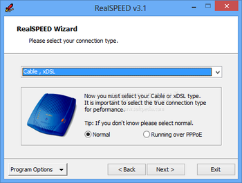 RealSPEED Connection Speed-Up Utility screenshot 2