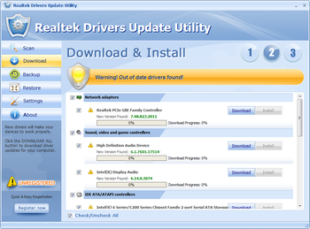 Realtek Drivers Update Utility screenshot 2