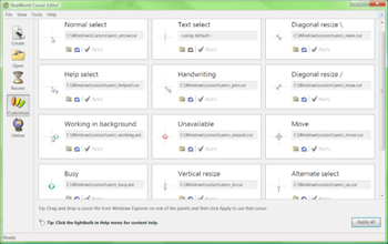 RealWorld Cursor Editor Portable screenshot 2