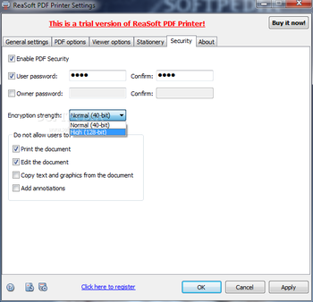 ReaSoft PDF Printer screenshot 8