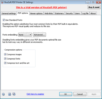ReaSoft PDF Printer Server Edition screenshot 2