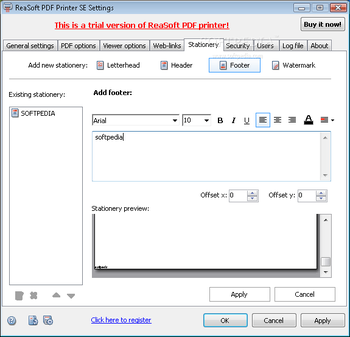 ReaSoft PDF Printer Server Edition screenshot 4