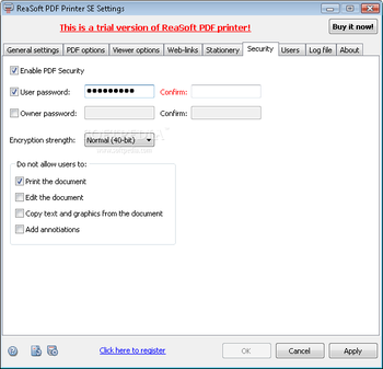 ReaSoft PDF Printer Server Edition screenshot 5