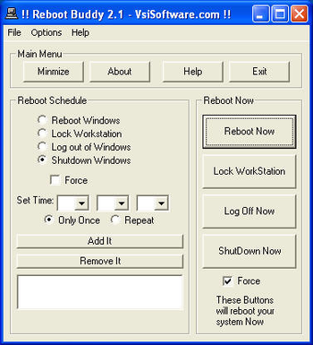 Reboot Buddy screenshot