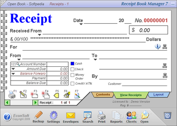 Receipt Book Manager screenshot 2