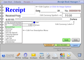 Receipt Book Manager screenshot 3