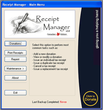 Receipt Manager  screenshot