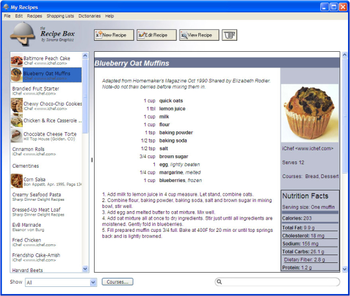 Recipe Box screenshot