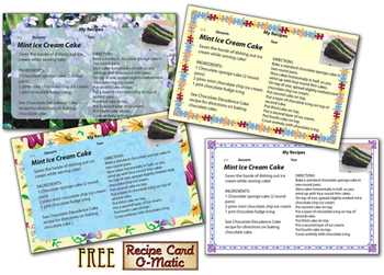 Recipe Card O-Matic screenshot