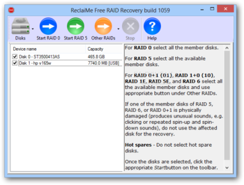 ReclaiMe Free RAID Recovery screenshot