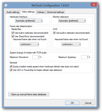 ReClock DirectShow Filter screenshot 2
