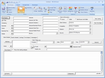 RECM for Microsoft Outlook screenshot