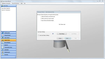 ReconciliationWizard screenshot 2