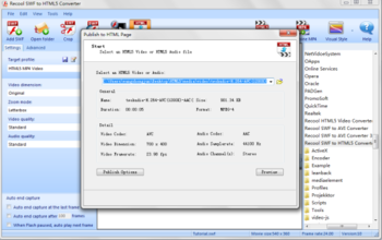 Recool SWF to HTML5 Converter screenshot 2