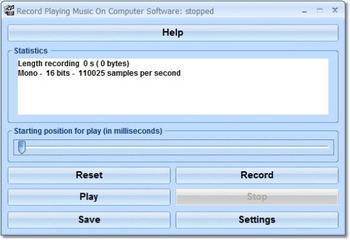 Record Playing Music On Computer Software screenshot