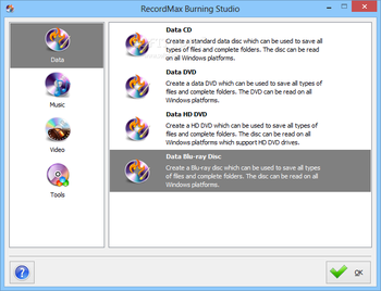 RecordMax Burning Studio screenshot