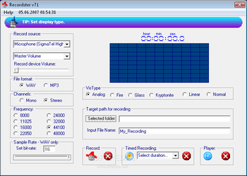 Recordster screenshot