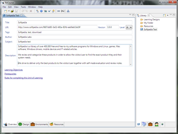 ReCourse Learning Design Editor screenshot