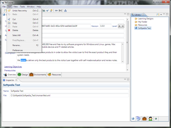 ReCourse Learning Design Editor screenshot 2