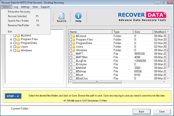 Recover Data for NTFS screenshot 5