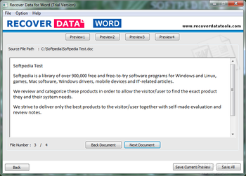 Recover Data for Word screenshot 3
