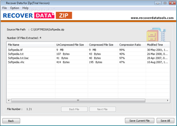 Recover Data for Zip screenshot 2