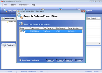 Recover Deleted Files screenshot