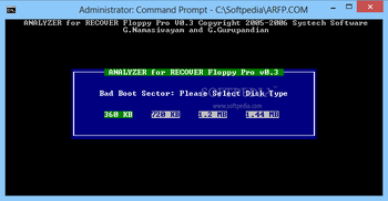 RECOVER Fixed/Floppy Disk FAT32/16/12 screenshot