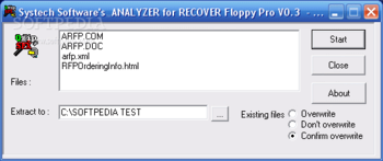 RECOVER Floppy Pro screenshot