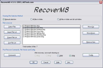 RecoverM8 screenshot