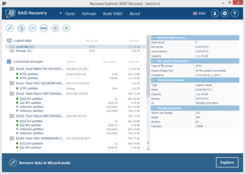Recovery Explorer RAID screenshot