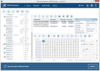 Recovery Explorer RAID screenshot
