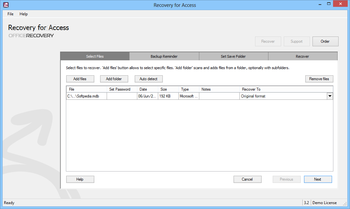 Recovery for Access screenshot 4