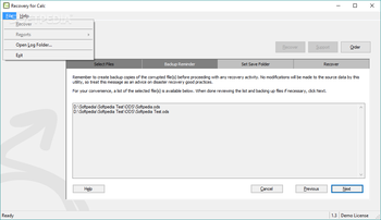 Recovery for Calc screenshot 3