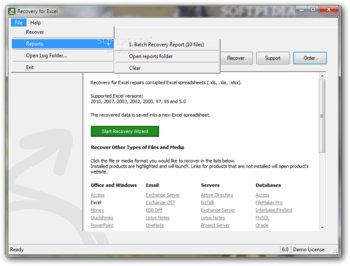Recovery for Excel screenshot 5