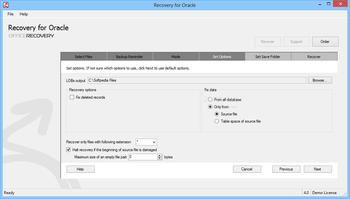 Recovery for Oracle screenshot 5