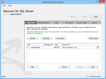 Recovery for SQL Server screenshot 4