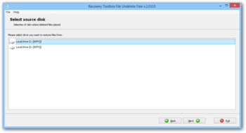 Recovery Toolbox File Undelete Free screenshot