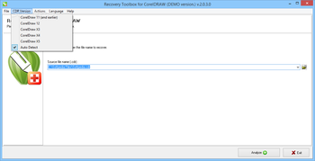 Recovery Toolbox for CorelDraw screenshot 2