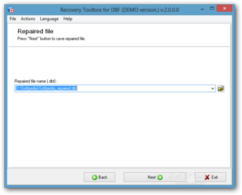 Recovery Toolbox for DBF screenshot 3