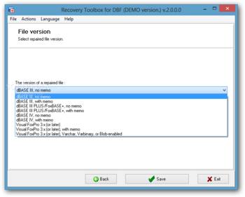 Recovery Toolbox for DBF screenshot 4