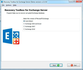 Recovery Toolbox for Exchange Server screenshot