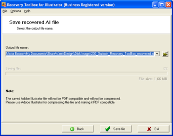 Recovery Toolbox for Illustrator screenshot 2