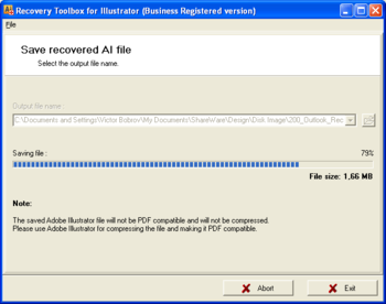 Recovery Toolbox for Illustrator screenshot 3