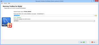 Recovery Toolbox for MySql screenshot