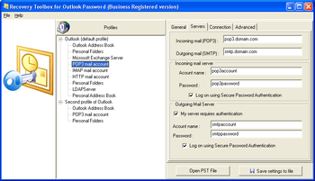 Recovery ToolBox for Outlook Password screenshot 3