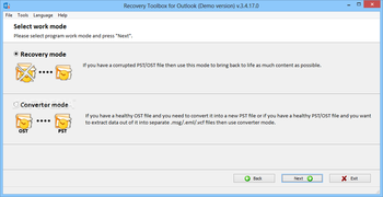 Recovery ToolBox for Outlook screenshot 2